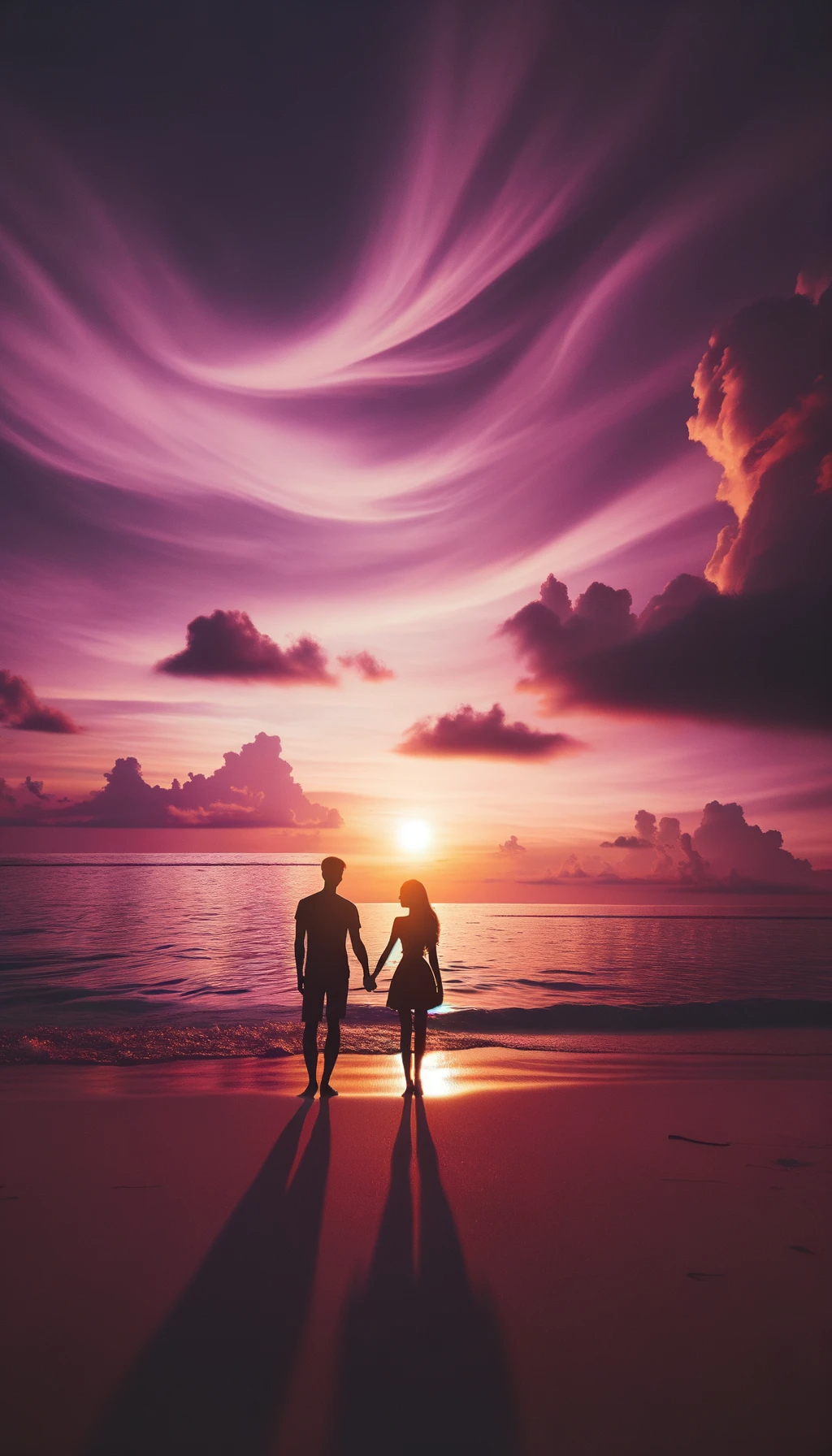 love image for wallpaper, sunset